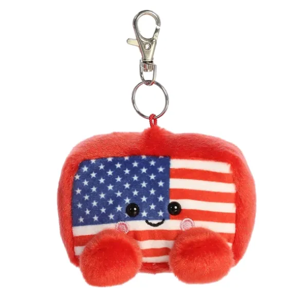 Palm Pals Clip-On 4 Inch Plush Indivisible Flag Bag Charm by Aurora
