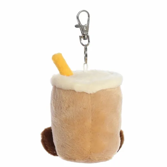 Palm Pals Clip-On 4 Inch Plush Milky Tea Boba Bag Charm by Aurora
