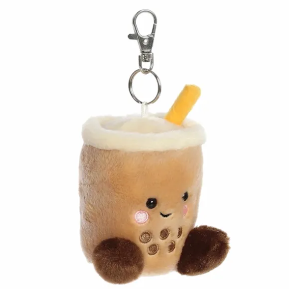 Palm Pals Clip-On 4 Inch Plush Milky Tea Boba Bag Charm by Aurora