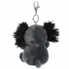 Palm Pals Clip-On 4 Inch Plush Onyx Axolotl Bag Charm by Aurora