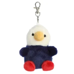 Palm Pals Clip-On 4 Inch Plush Patriot Eagle Bag Charm by Aurora