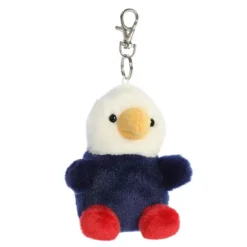 Palm Pals Clip-On 4 Inch Plush Patriot Eagle Bag Charm by Aurora