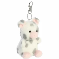 Palm Pals Clip-On 4 Inch Plush Piggles Spotted Piglet Bag Charm by Aurora