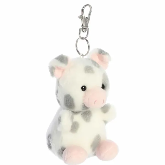 Palm Pals Clip-On 4 Inch Plush Piggles Spotted Piglet Bag Charm by Aurora