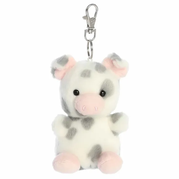 Palm Pals Clip-On 4 Inch Plush Piggles Spotted Piglet Bag Charm by Aurora