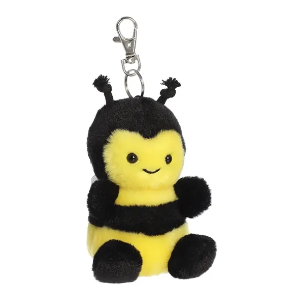 Palm Pals Clip-On 4 Inch Plush Queeny Bee Bag Charm by Aurora