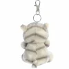 Palm Pals Clip-On 4 Inch Plush Silver Kitty Bag Charm by Aurora