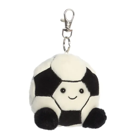 Palm Pals Clip-On 4 Inch Plush Striker Soccer Ball Bag Charm by Aurora