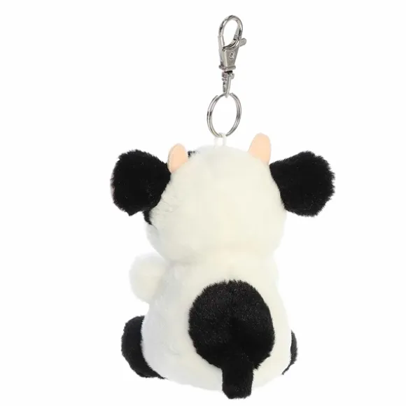 Palm Pals Clip-On 4 Inch Plush Sweetie Cow Bag Charm by Aurora