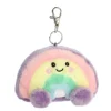 Palm Pals Clip-On 4 Inch Plush Vivi Rainbow Bag Charm by Aurora