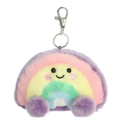 Palm Pals Clip-On 4 Inch Plush Vivi Rainbow Bag Charm by Aurora