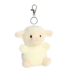 Palm Pals Clip-On 4 Inch Plush Woolly Lamb Bag Charm by Aurora