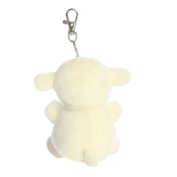 Palm Pals Clip-On 4 Inch Plush Woolly Lamb Bag Charm by Aurora