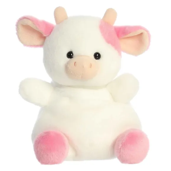 Party-Sized Palm Pals 8 Inch Plush Belle Strawberry Cow by Aurora