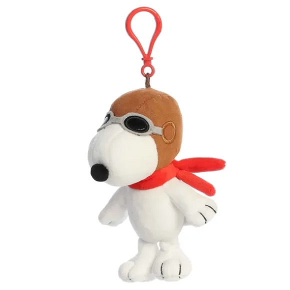Peanuts Clip-On Plush Flying Ace Snoopy Bag Charm by Aurora