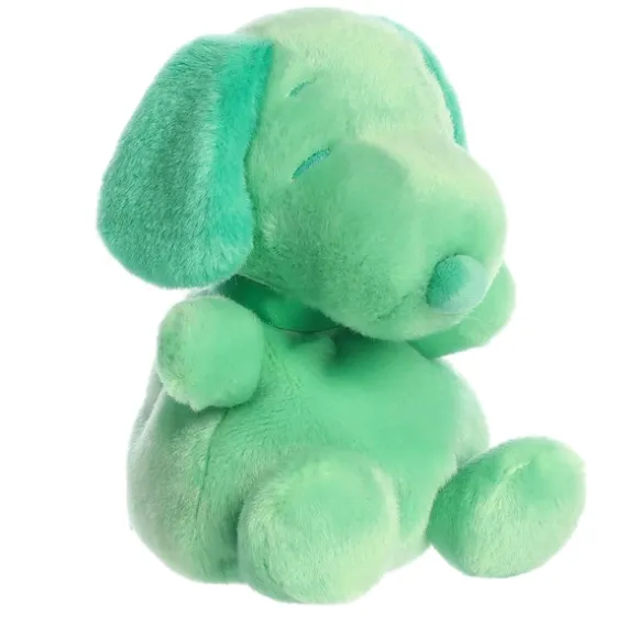 Peanuts Color Collection Plush Green Snoopy Palm Pals by Aurora
