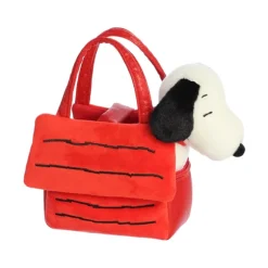 Peanuts Fancy Pals Plush Snoopy with Snoopy's House Bag by Aurora