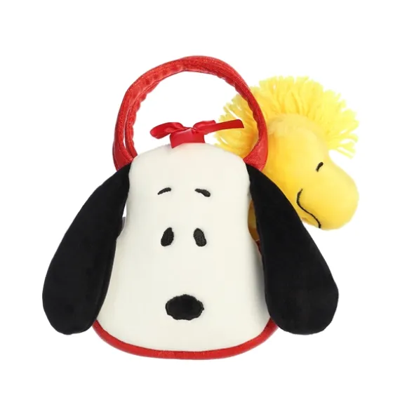 Peanuts Fancy Pals Plush Woodstock with Snoopy Bag by Aurora