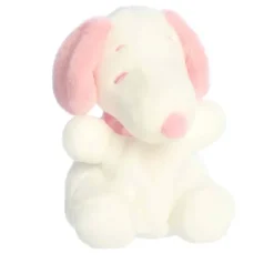 Peanuts Pink and White Plush Snoopy Palm Pals by Aurora