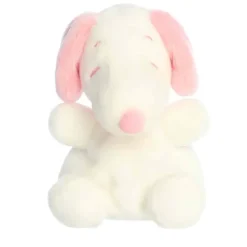 Peanuts Pink and White Plush Snoopy Palm Pals by Aurora