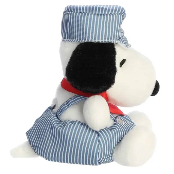 Peanuts Plush Snoopy Train Engineer Palm Pals by Aurora