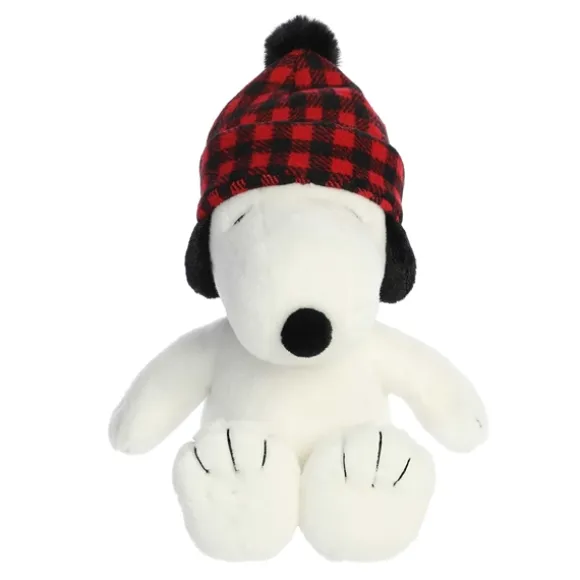 Peanuts Plush Snoopy with Plaid Hat by Aurora