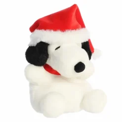 Peanuts Plush Snoopy with Santa Hat Palm Pals by Aurora