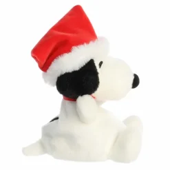 Peanuts Plush Snoopy with Santa Hat Palm Pals by Aurora