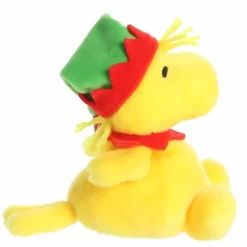 Peanuts Plush Woodstock with Elf Hat Palm Pals by Aurora