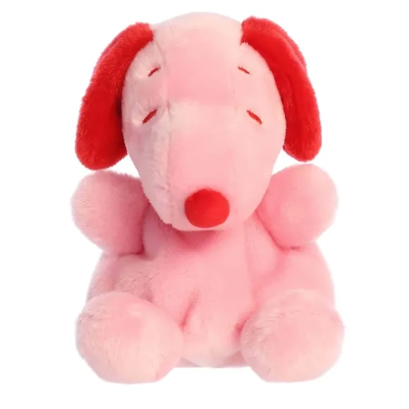 Peanuts Red and Pink Plush Snoopy Palm Pals by Aurora
