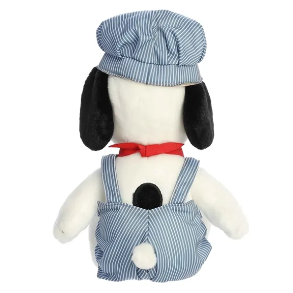 Peanuts Train Engineer Snoopy Stuffed Animal by Aurora