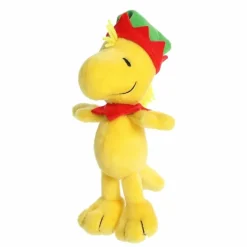 Peanuts Woodstock with Elf Hat Stuffed Animal by Aurora