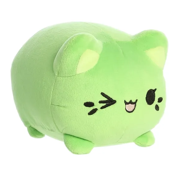 Pistachio the Green Stuffed Cat Meowchi Plush by Aurora