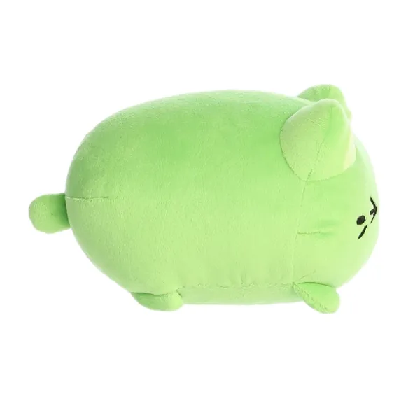 Pistachio the Green Stuffed Cat Meowchi Plush by Aurora
