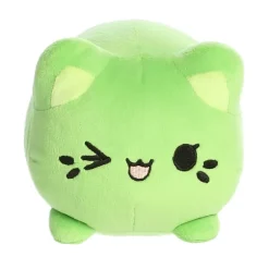 Pistachio the Green Stuffed Cat Meowchi Plush by Aurora