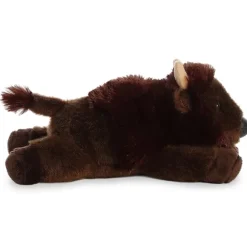 Plains the Stuffed Buffalo Mini Flopsie by Aurora