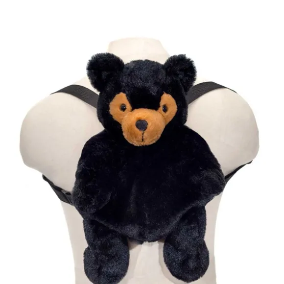 Plush Black Bear Backpack by Fiesta