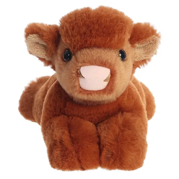 Plush Highland Cow Calf Mini Flopsie by Aurora