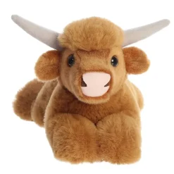 Plush Highland Cow Mini Flopsie by Aurora