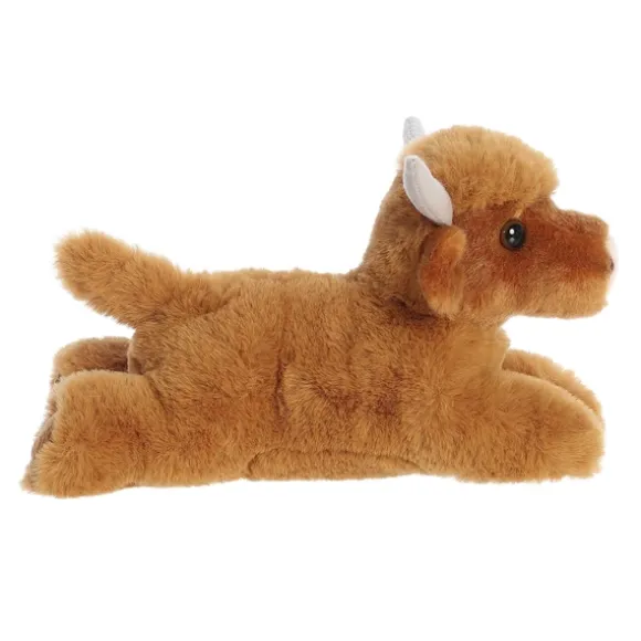 Plush Highland Cow Mini Flopsie by Aurora