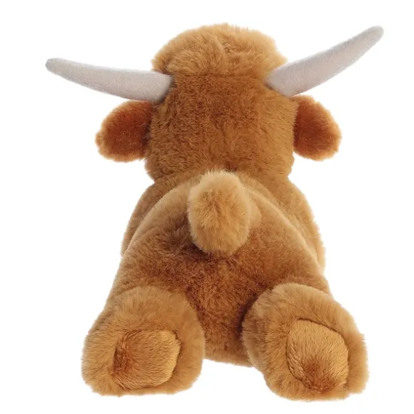 Plush Highland Cow Mini Flopsie by Aurora