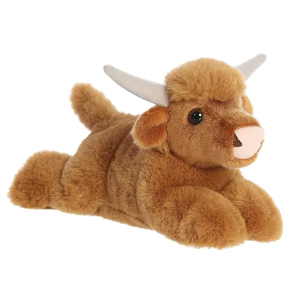 Plush Highland Cow Mini Flopsie by Aurora