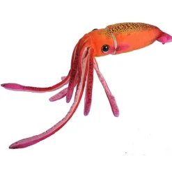 Plush Orange Squid 29 Inch Stuffed Animal by Wild Republic