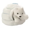 Plush Polar Bear And Igloo 4 Inch Polar Animal by Wild Republic