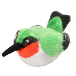 Plush Ruby-throated Hummingbird Audubon Bird with Sound by Wild Republic