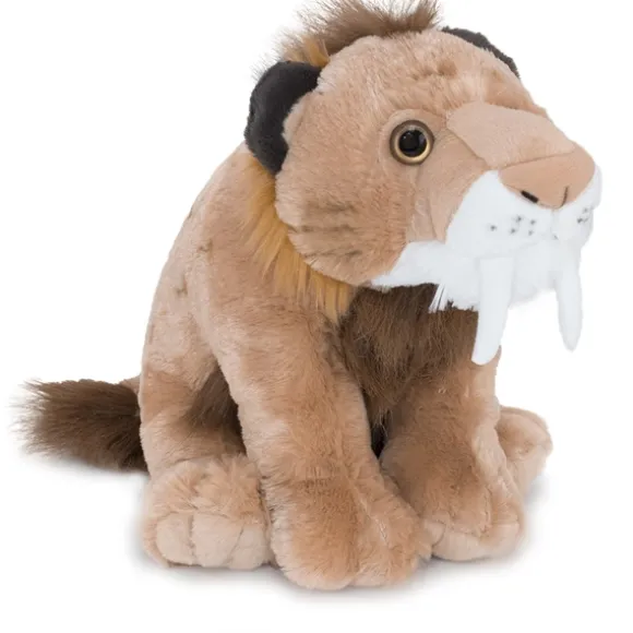 Plush Smilodon 12 Inch Stuffed Animal Cuddlekin by Wild Republic