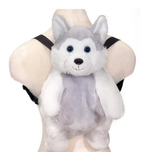 Plush Wolf Backpack by Fiesta