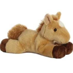 Prancer the Stuffed Tan Horse Mini Flopsie by Aurora