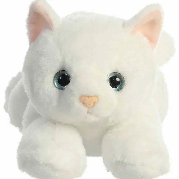 Precious the Plush White Cat Flopsie by Aurora