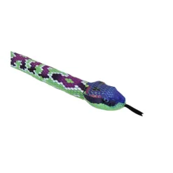 Purple Scale Print 54 Inch Plush Green Snake by Wild Republic
